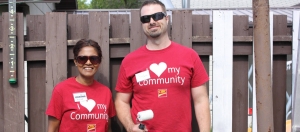 Residents participating in Day of Caring